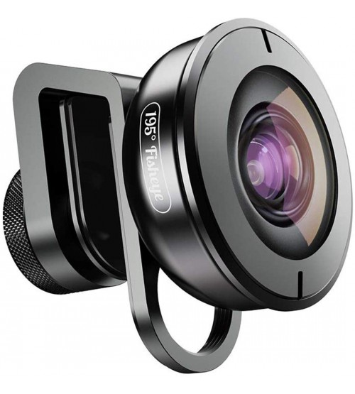Apexel APL-HD5F Lensa Fisheye 195 Lens for Smartphone
